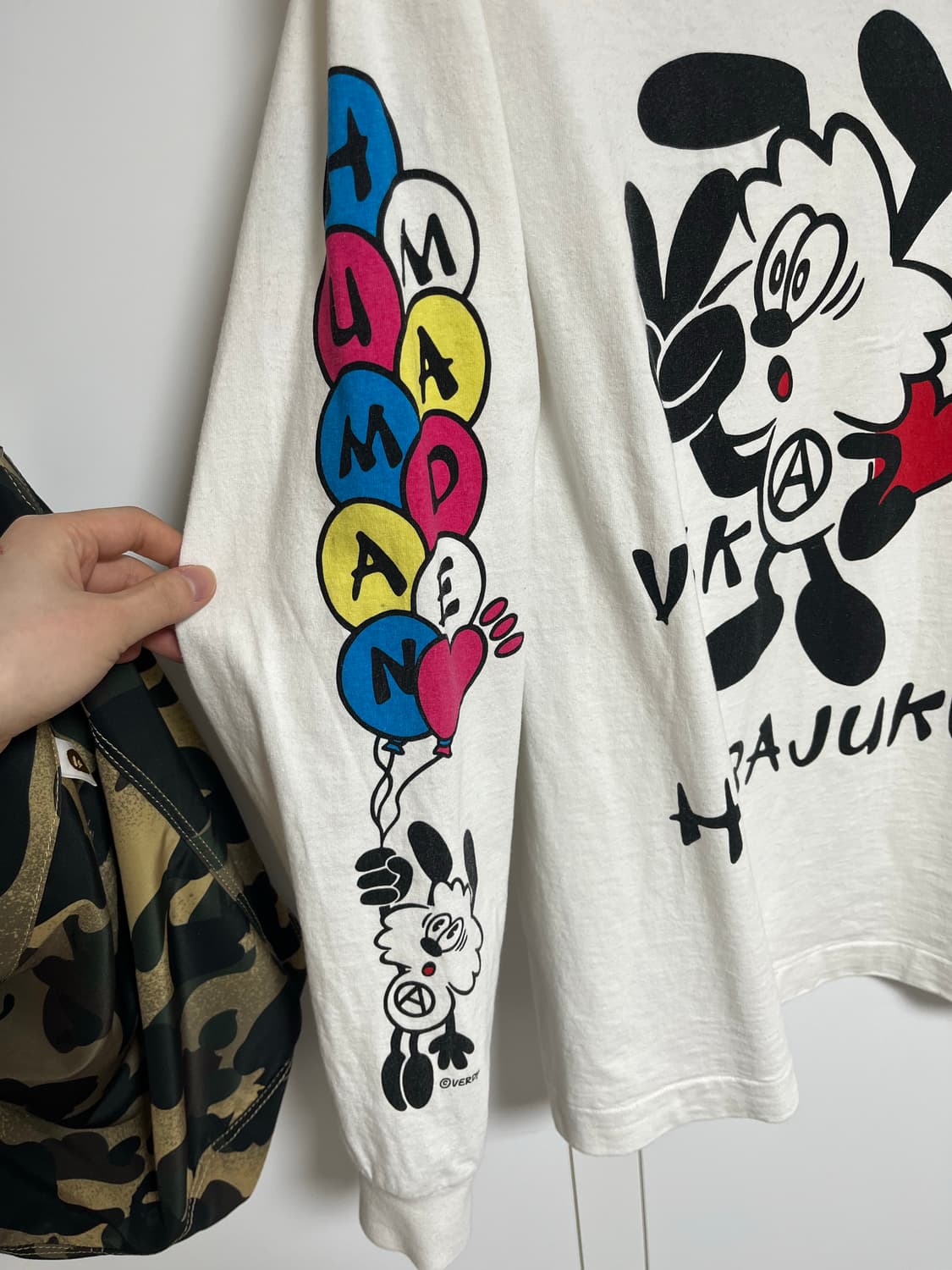 휴먼메이드 베르디 하라주쿠 롱슬리브 화이트 L 상품이미지3