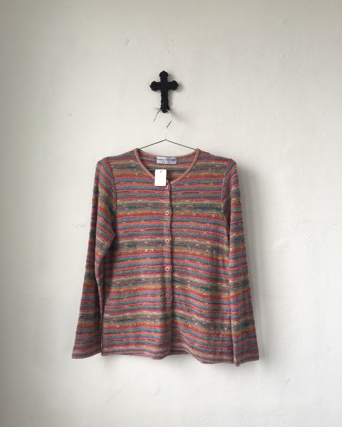 Stripe pattern knit cardigan 상품이미지2