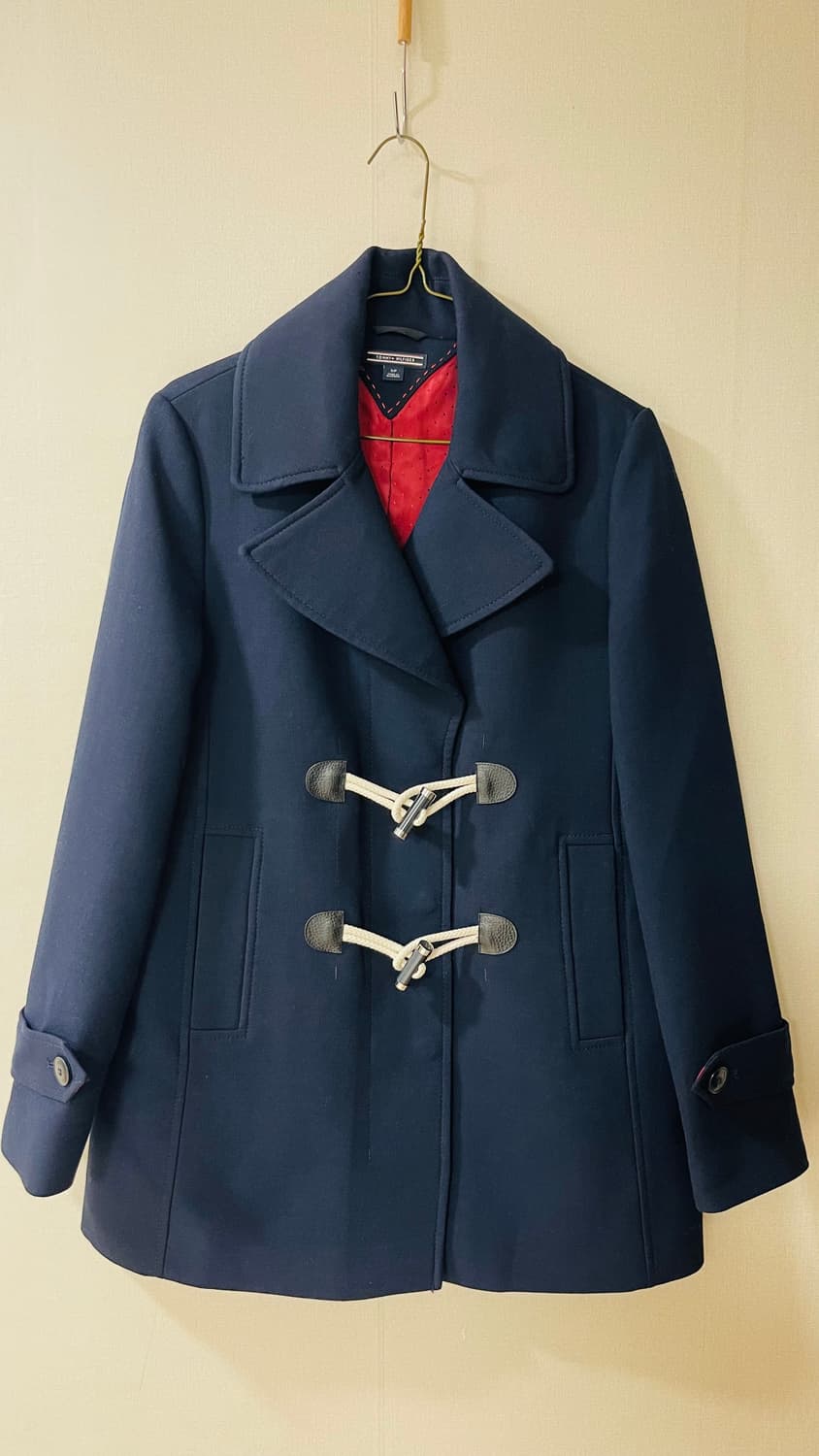 타미힐피거 트레비스 더플 코트 S 네이비 27만원대 구매. 실착 3회 상품이미지1