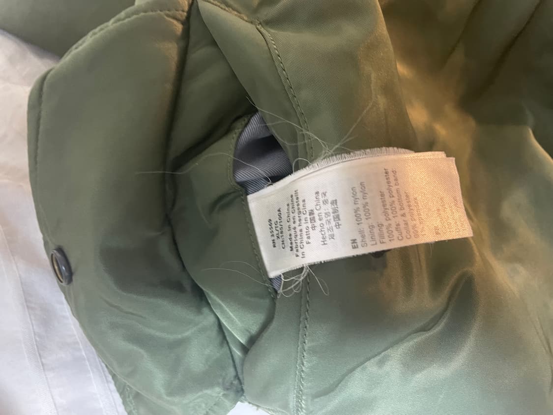 XL 알파인더스트리 ma-1 세이지 그린 ( 카키 상품이미지6