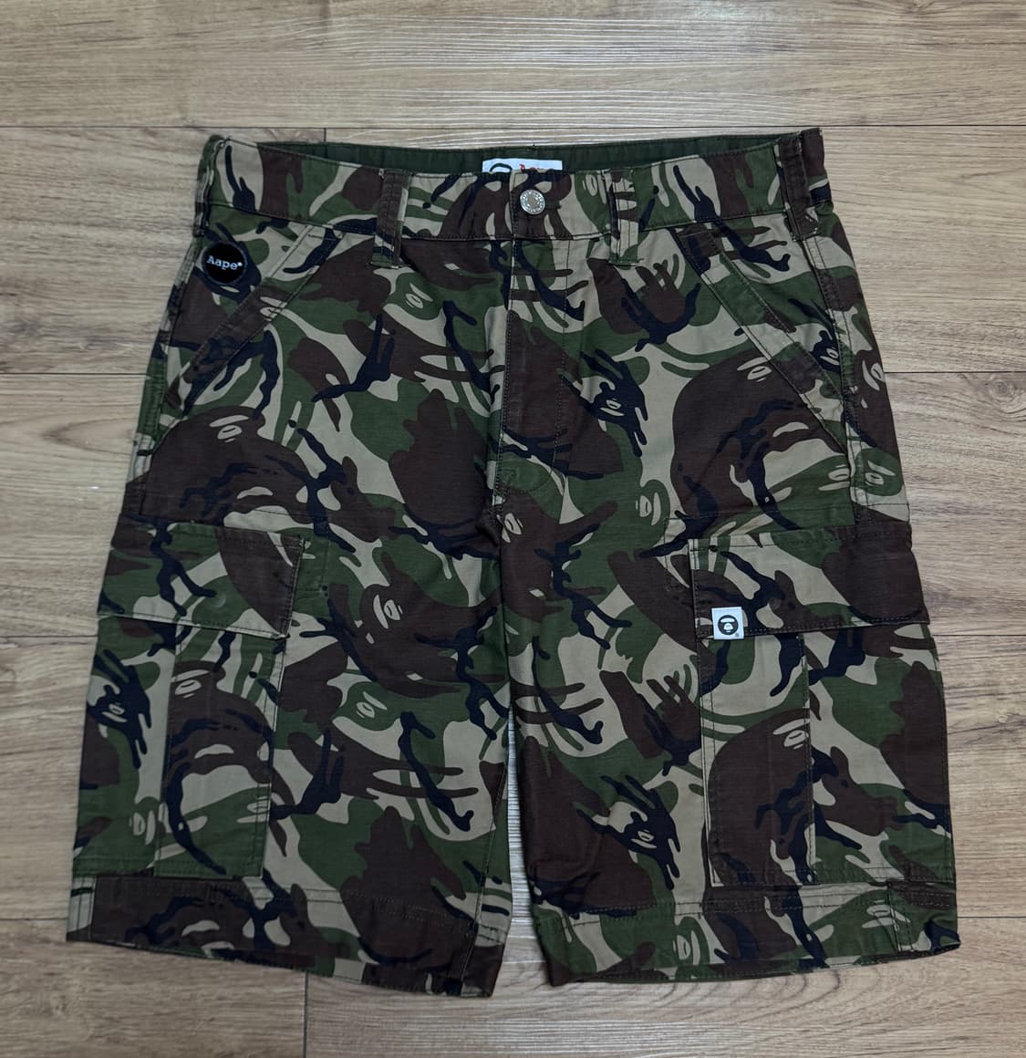 (L)Aape 에이프 밀리터리 카모 카고 쇼츠 반바지 상품이미지1