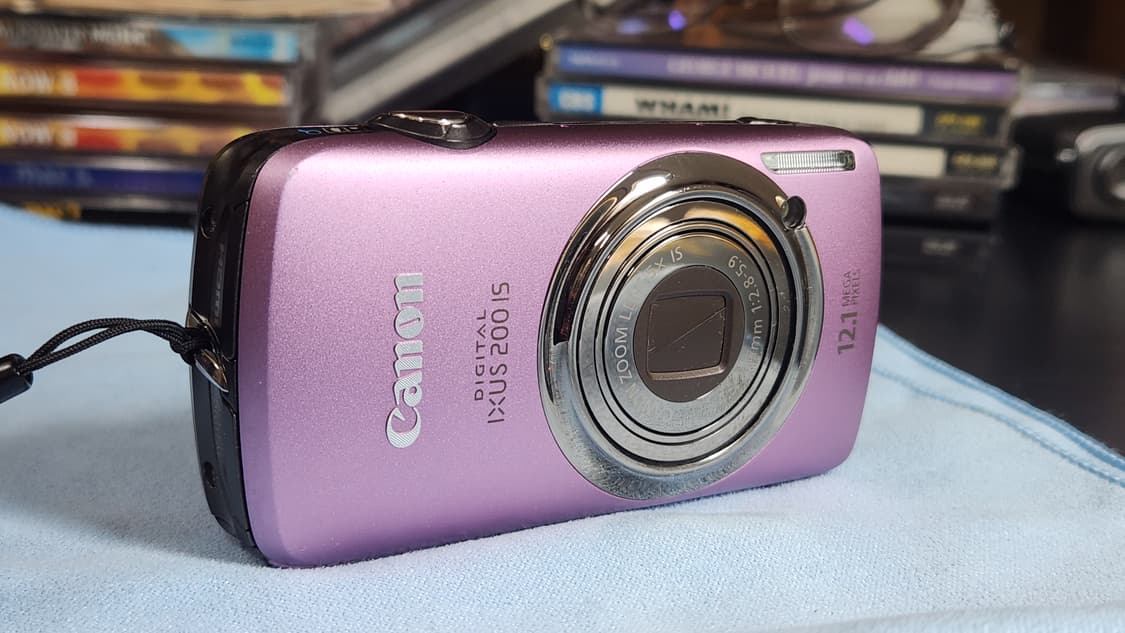 캐논 IXUS 200 is 익서스 200 is 빈티지 핑크색 디카 상품이미지2