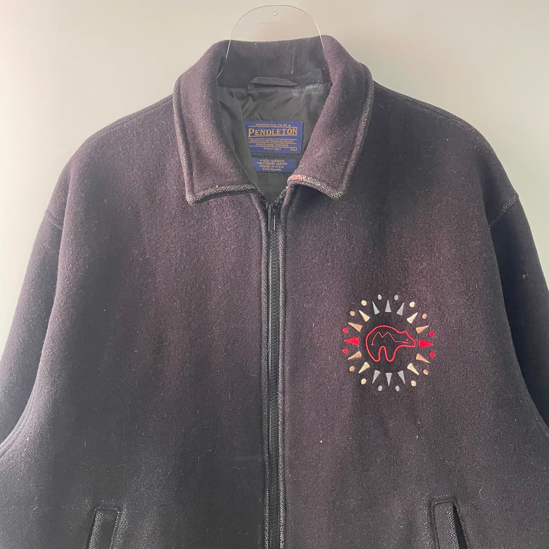 90s 펜들턴 울 블루종 자켓 상품이미지3