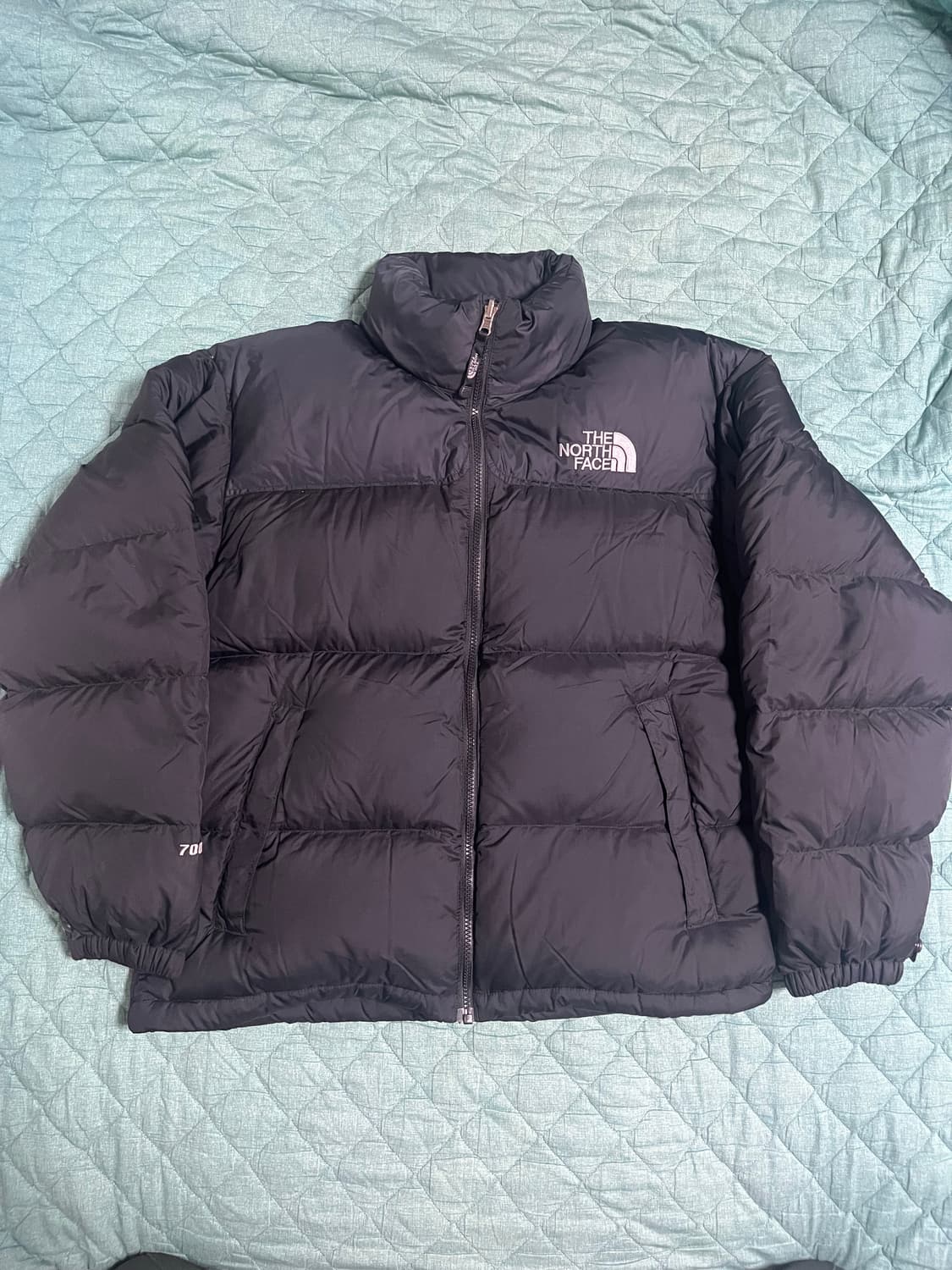 노스페이스 700 중앙로고 패딩 Msize 블랙(무광) 상품이미지1