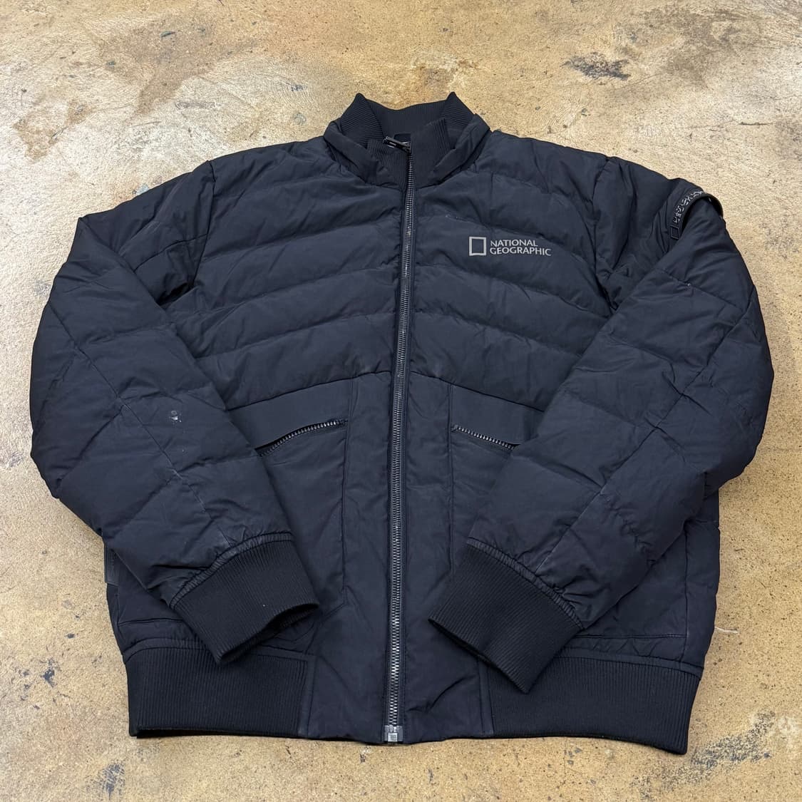 [정품/M] 내셔널지오그래픽 블랙 패딩 점퍼 b18 상품이미지2