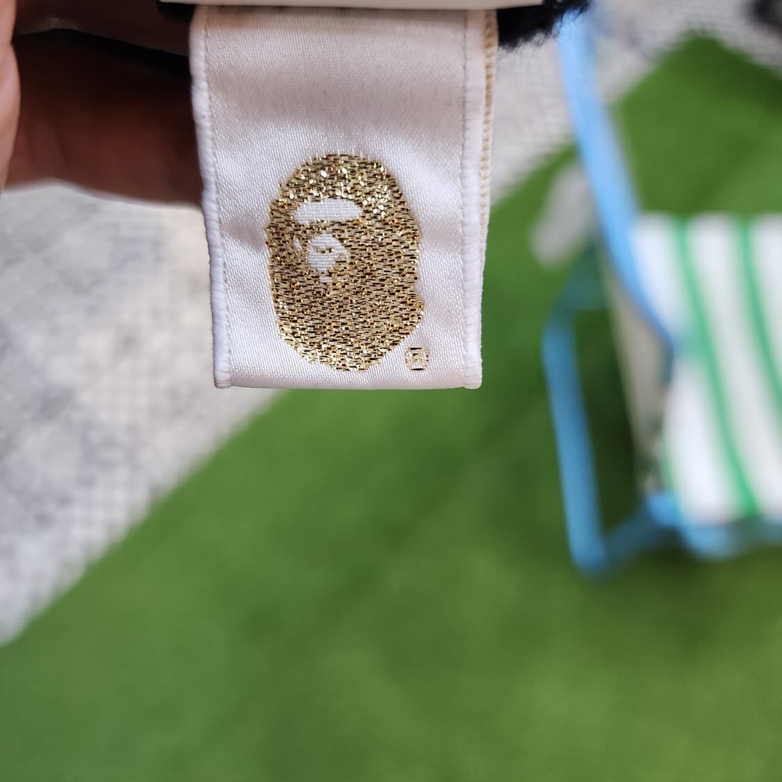 베이프 BAPE 빅로고 자수 블랙 맨투맨 L 상품이미지8