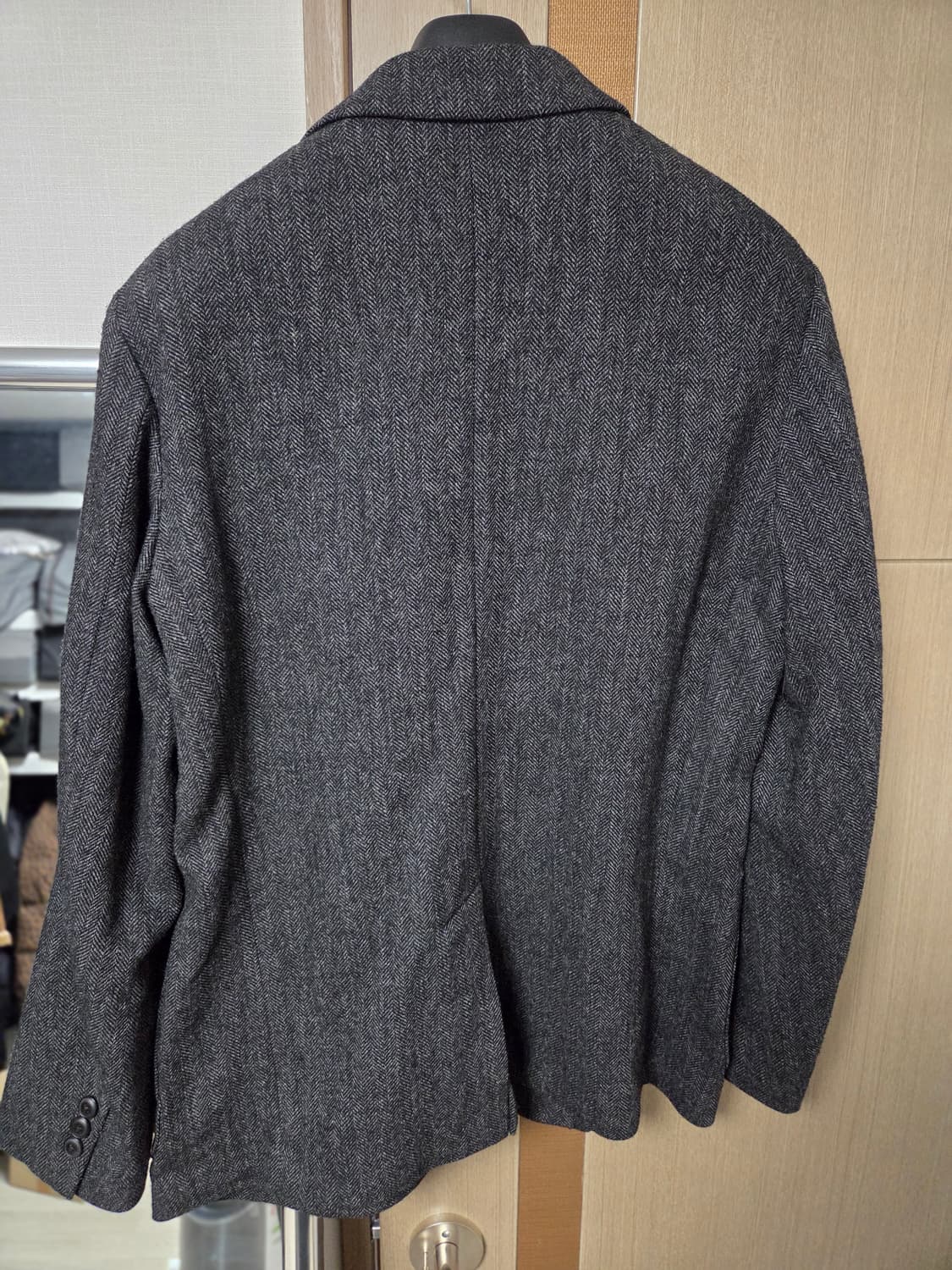 유니클로 헤링본 블레이저 그레이 L (105) 상품이미지2