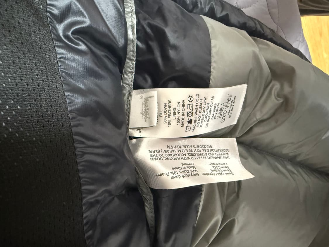 m) 스투시 다운 파카 마이크로 립스탑 팬텀 블랙 상품이미지3