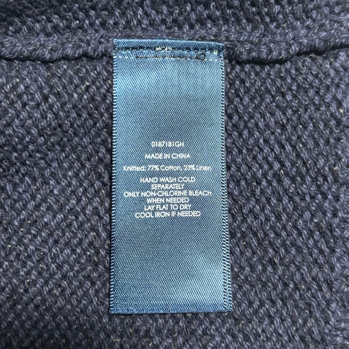 L 폴로랄프로렌 폴로 베어 네이비 코튼 린넨 니트 상품이미지5
