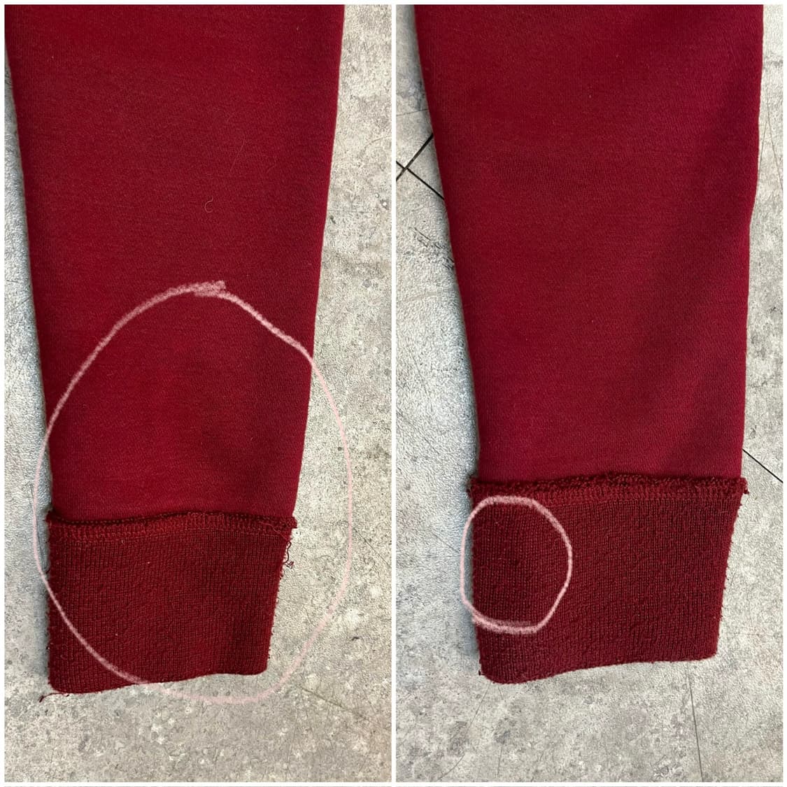 홀리스터 기모 후드집업 버건디 M #csz4172 상품이미지10