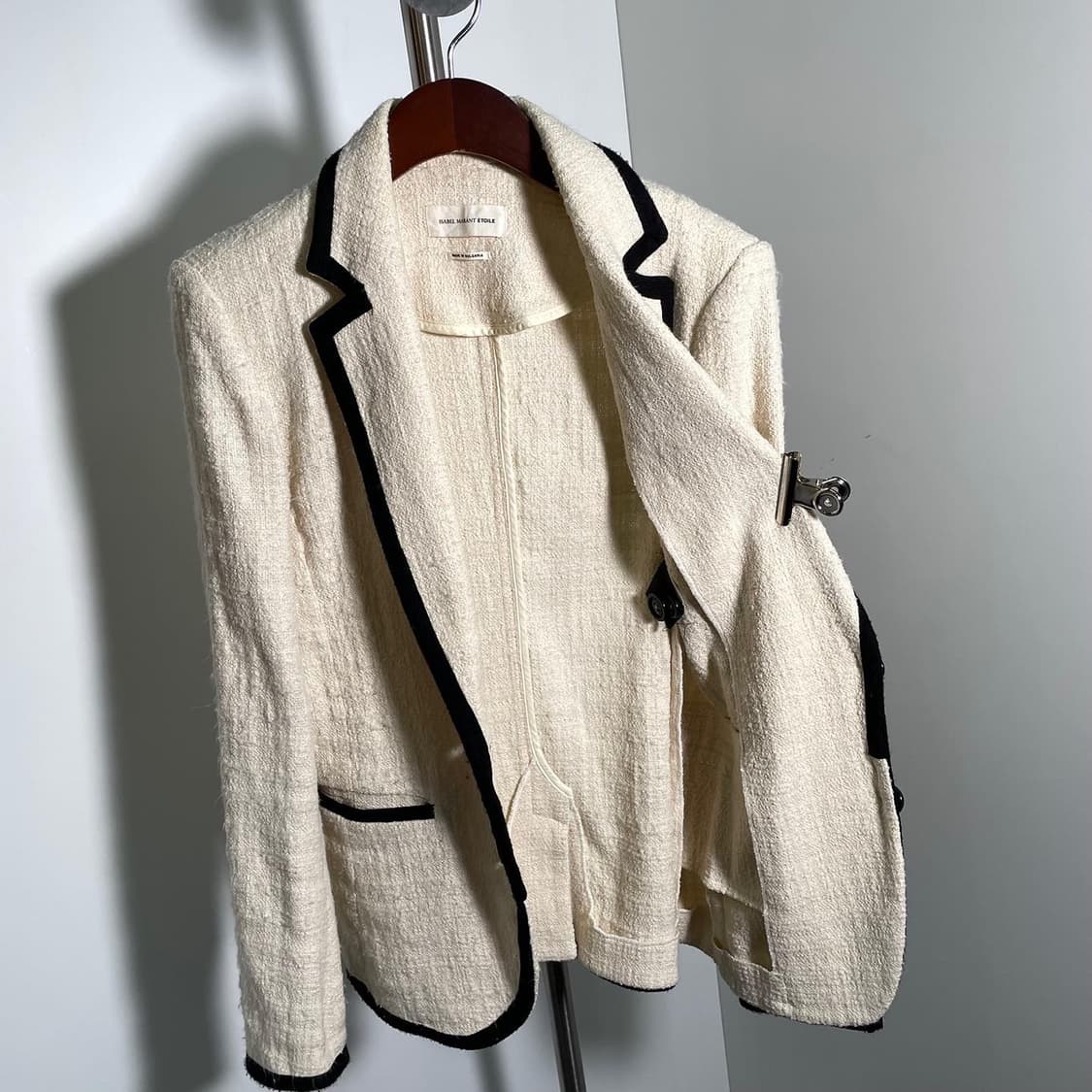 이자벨마랑 파이핑 트위드 싱글 블레이저 상품이미지7