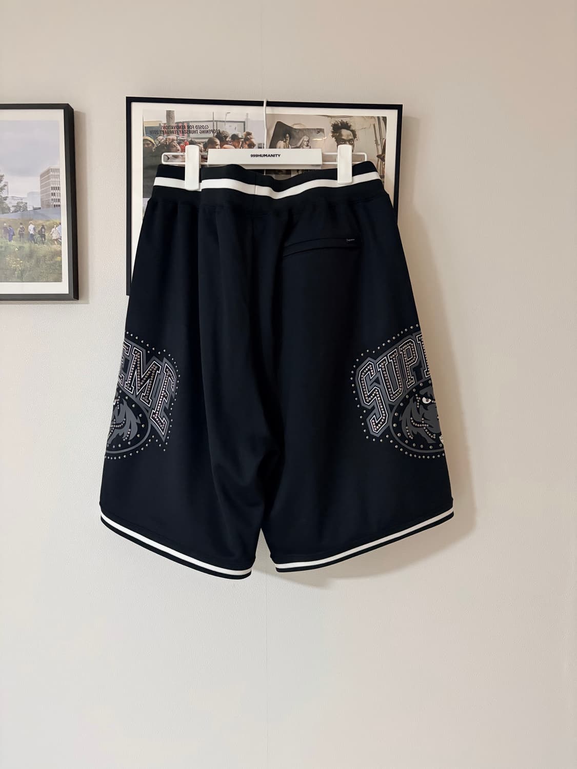 25SS[S] 슈프림 스터드 베스킷볼 쇼츠 블랙 상품이미지3