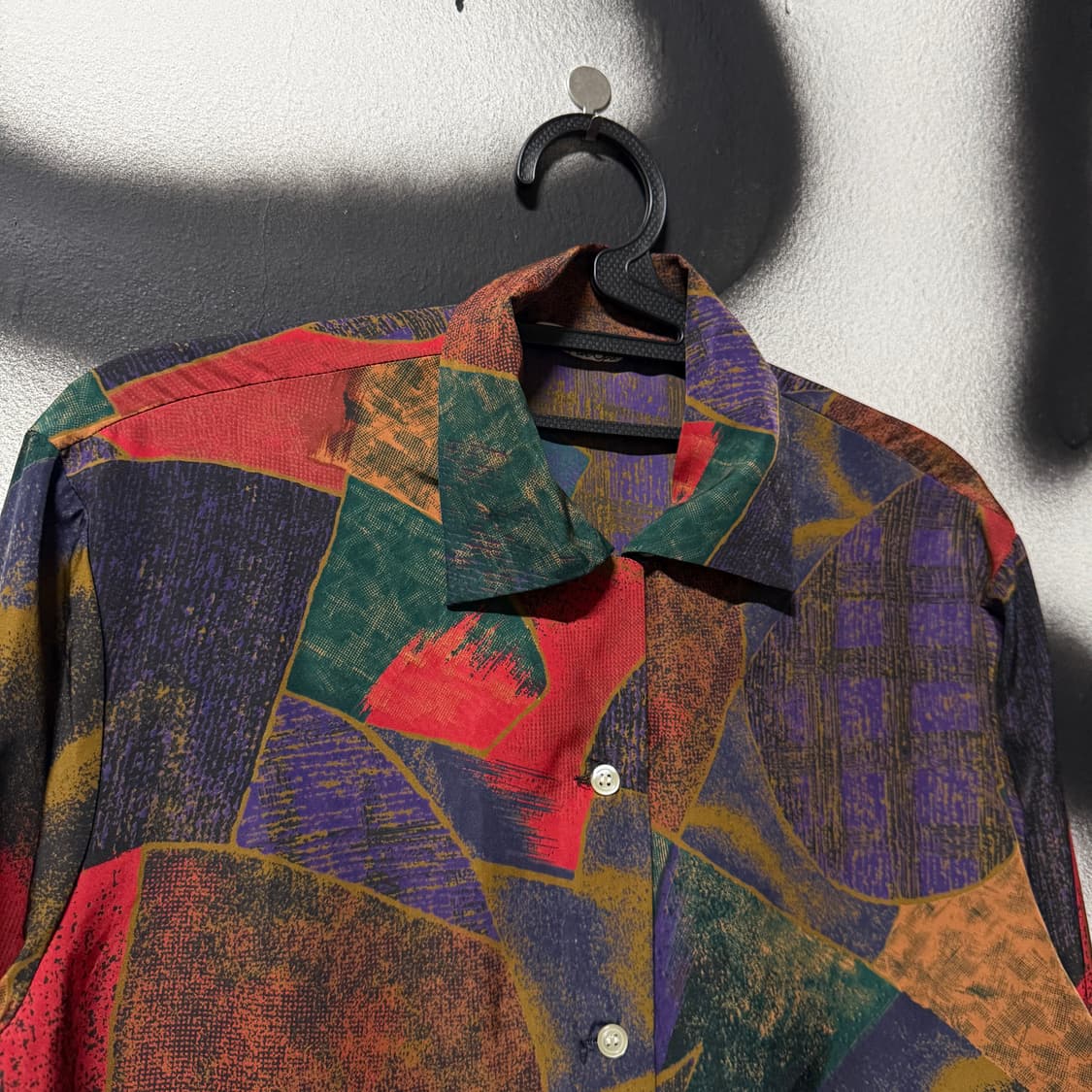VTG 빈티지 멀티 컬러 패턴 긴팔 셔츠 상품이미지3