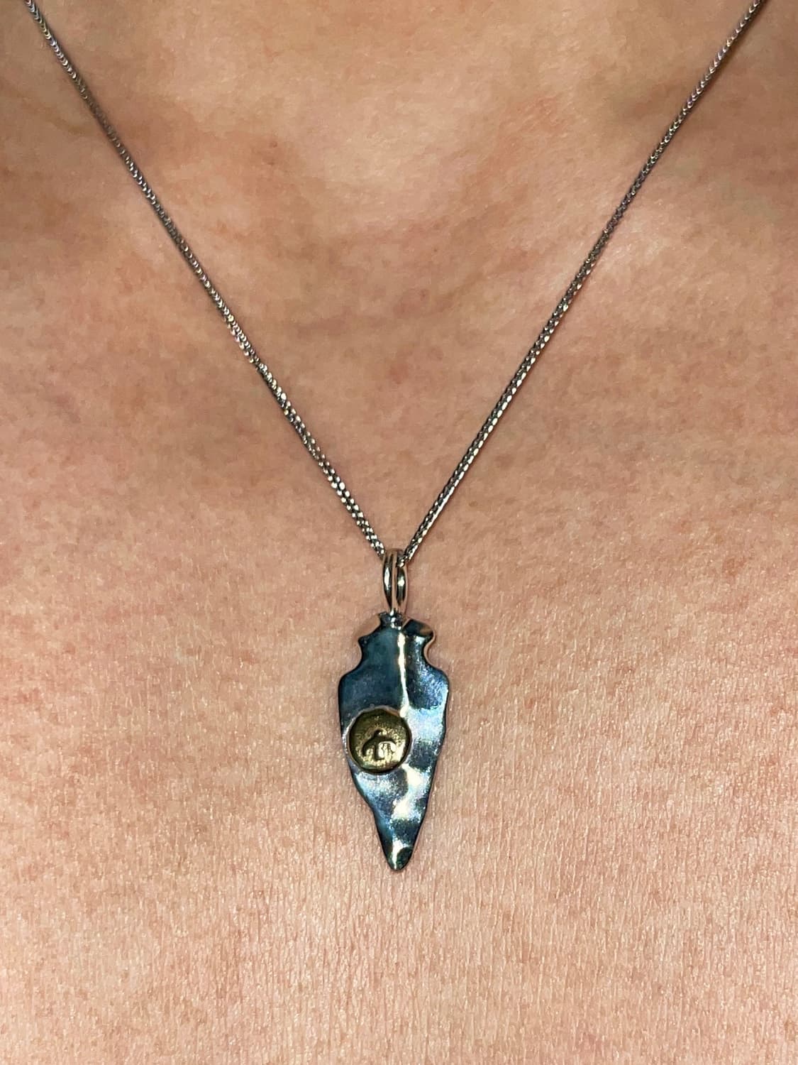 실버925 웨이브 쉐입 펜던트 네크리스 / 남자목걸이 여자목걸이 유니섹스 상품이미지1