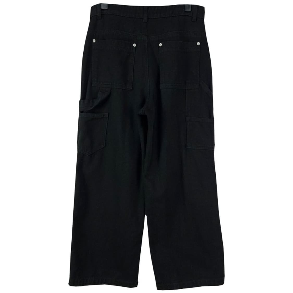 [트래블] 워크샵 와이드 더블니 카펜터 팬츠 블랙 M18361 상품이미지3