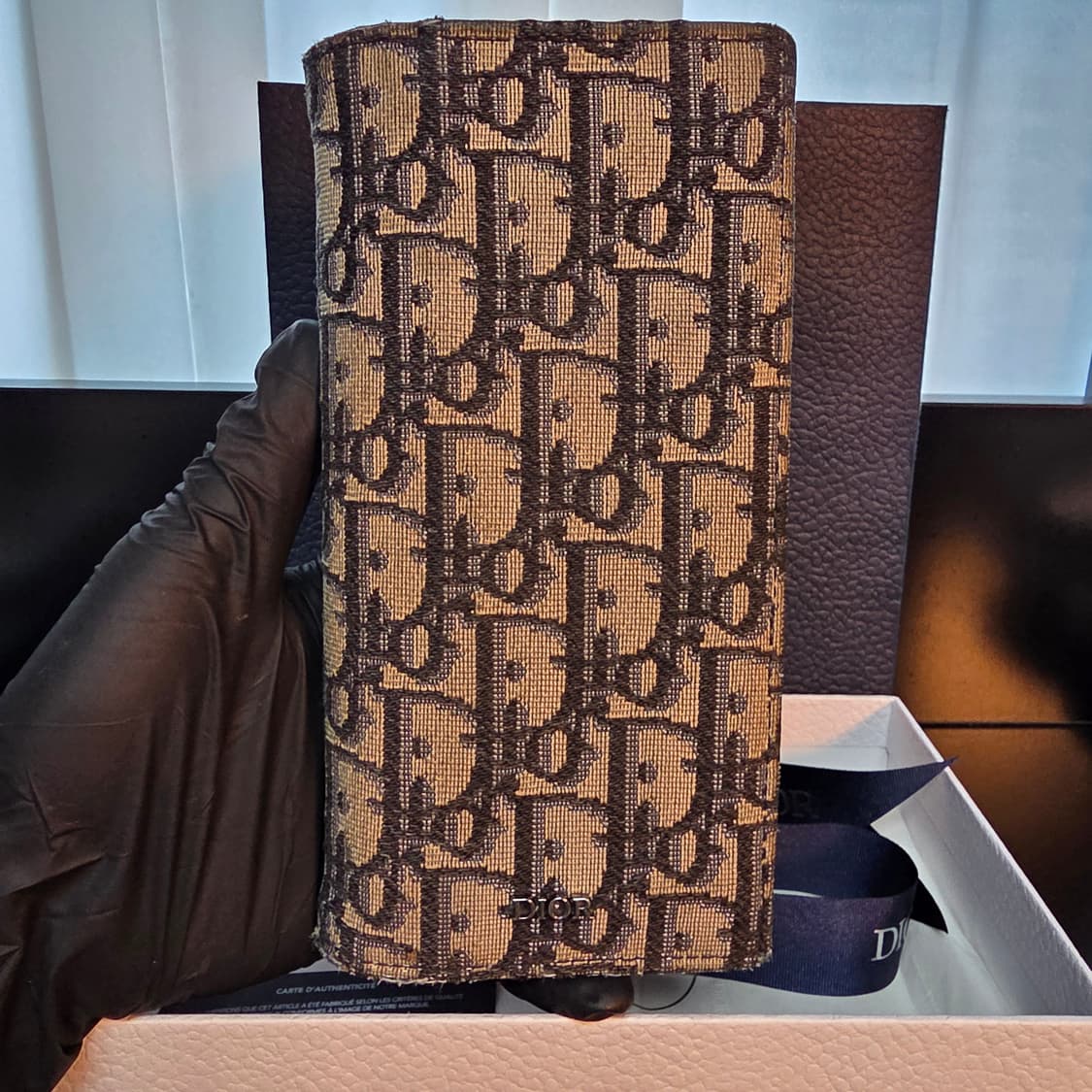 {클로젯}[Os]디올 오블리크 버티컬 장지갑 상품이미지2