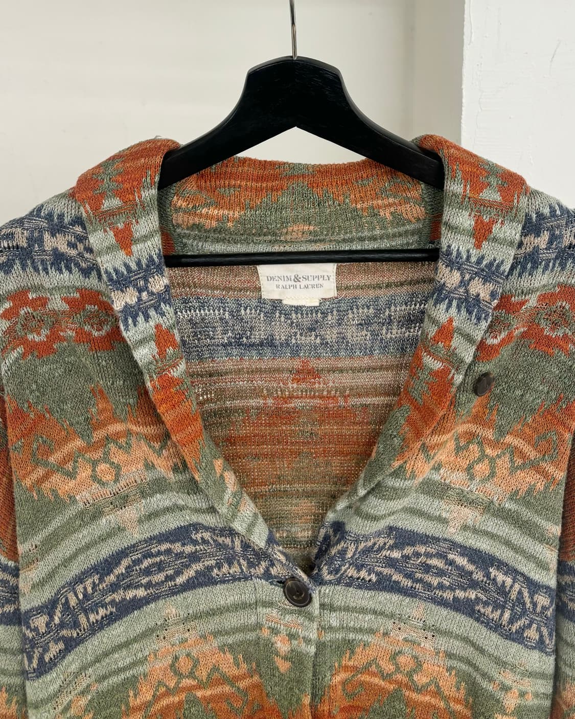 데님앤 서플라이 랄프로렌 아즈텍 패턴 니트 가디건 상품이미지2