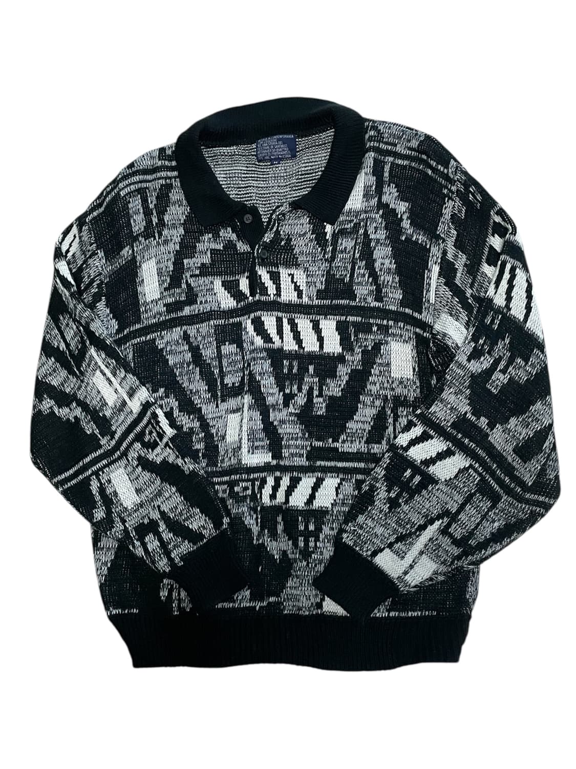 Gotic Collar Knit 무채색00s다크웨어그런지락시크펑크2010 상품이미지5