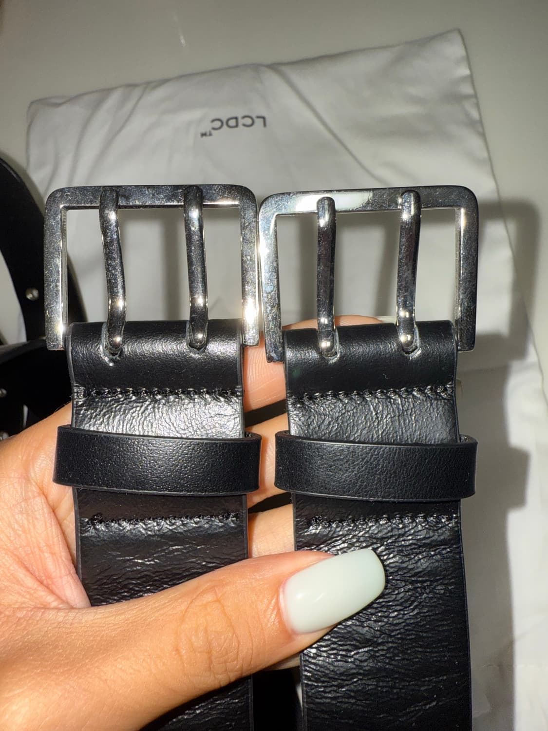 LCDC WIDE DOUBLE EYELET LEATHER BELT 상품이미지4