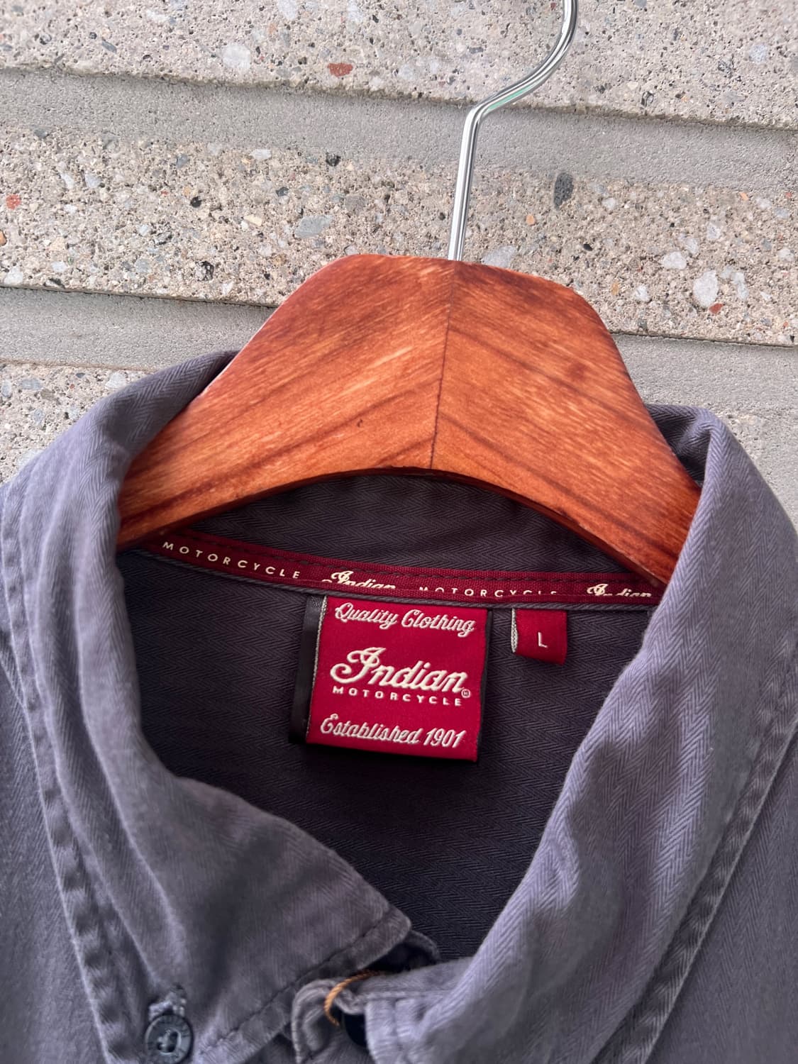 [L]Indian Motorcycle 인디안 모터사이클 스펠아웃 워크셔츠 상품이미지3