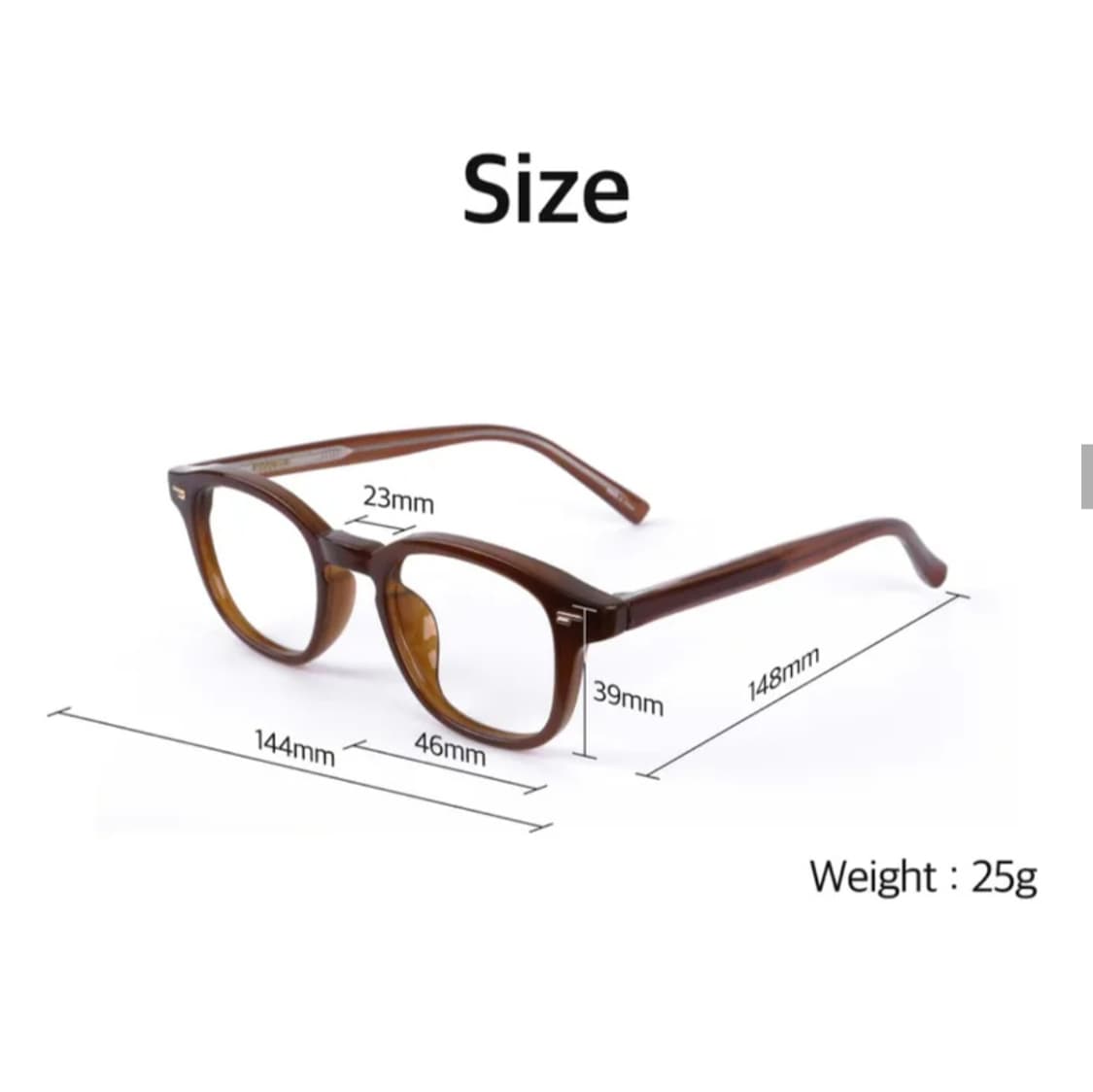 한글안경 서울컬렉션 안국 브라운(블루라이트 차단 렌즈) 상품이미지2