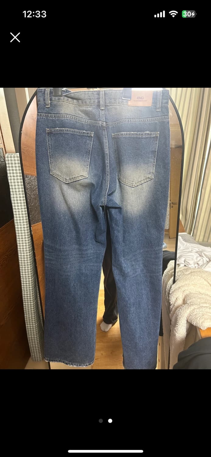 워싱 와이드 데님 상품이미지2