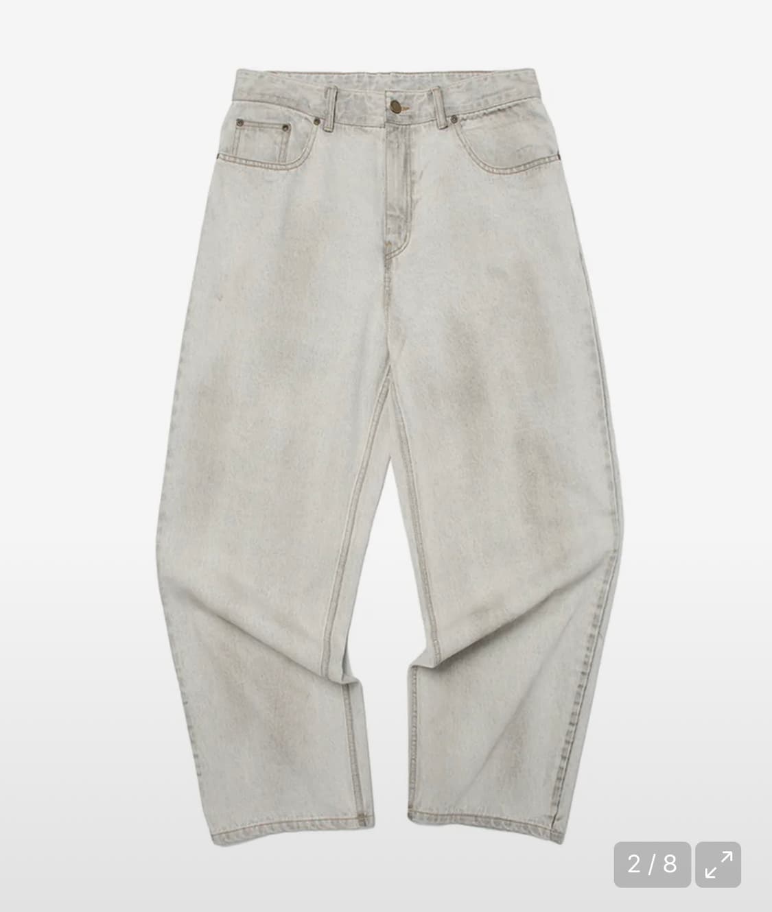 위캔더스 FACE DENIM PANTS (S.GREY) 상품이미지2