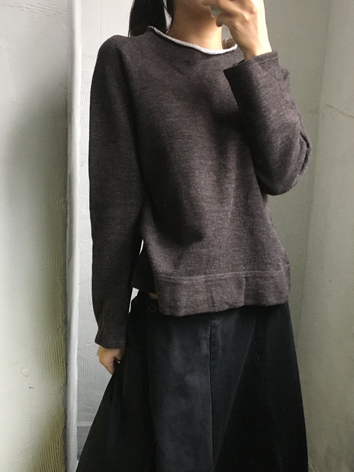 Y’s 요지야마모토 브라운 롱슬리브 상품이미지2