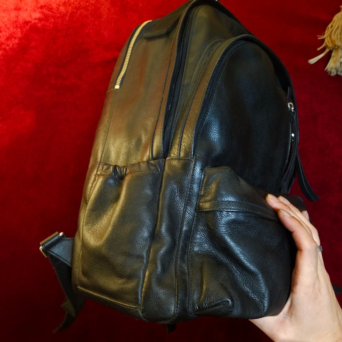 코치(COACH) 남성 톰슨 레더 백팩 30 x 44.5 size 상품이미지4