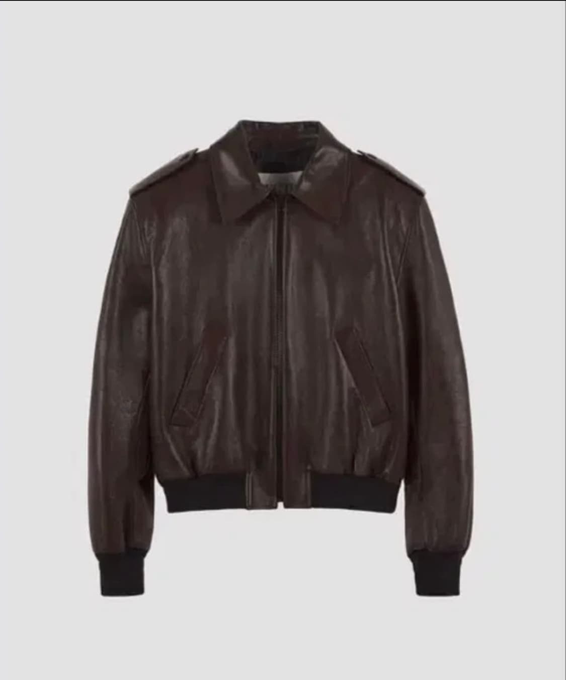 [구매글]렉토 에폴렛 램스 레더점퍼 브라운 M,L 상품이미지1