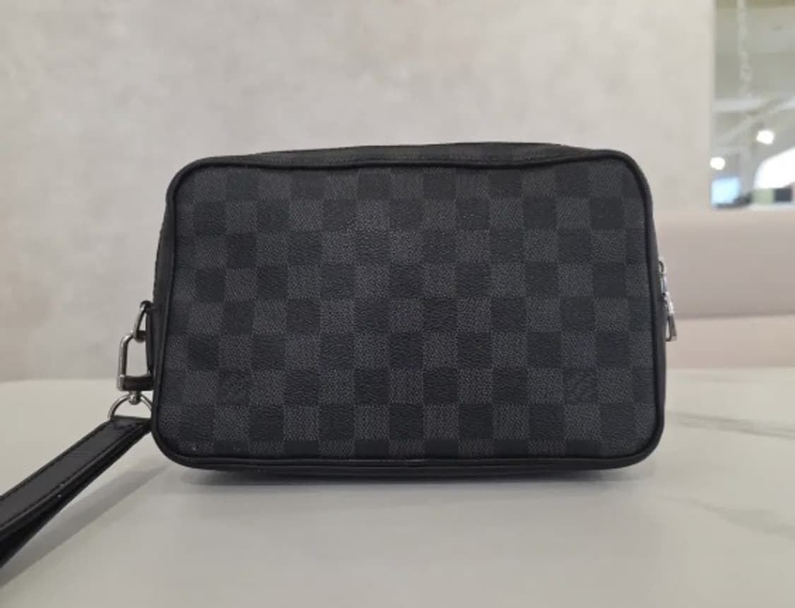 [정품] 루이비통 다미에 블랙 투톤 캔버스 클러치  상품이미지4