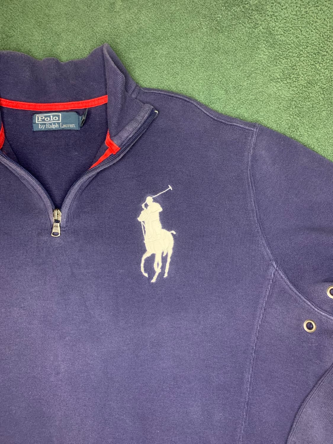 90년대 폴로 랄프로렌 반집업 니트입니다 상품이미지2