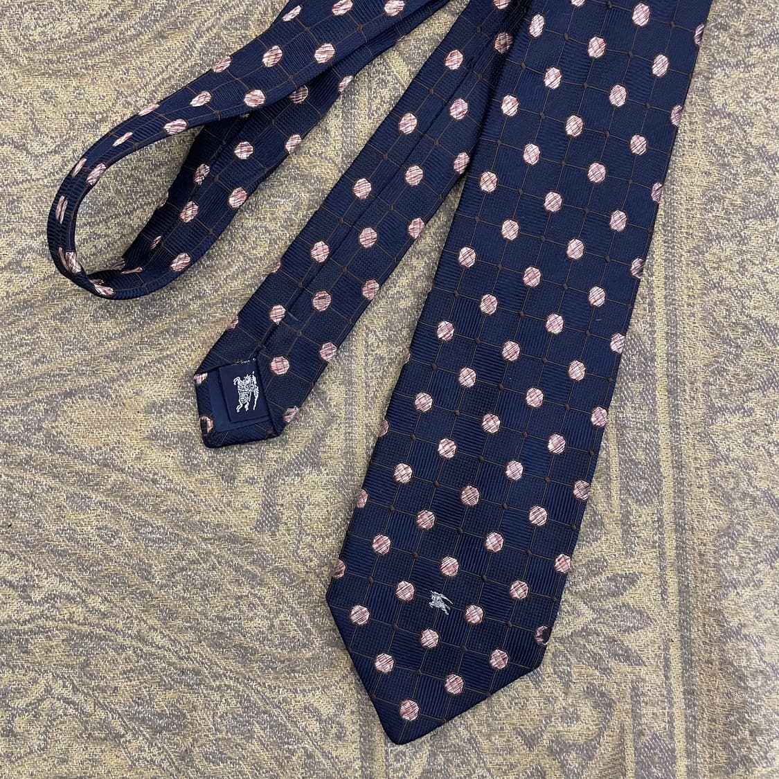 BURBERRY 버버리 실크 패턴 넥타이 하이엔드 명품 타이 상품이미지1