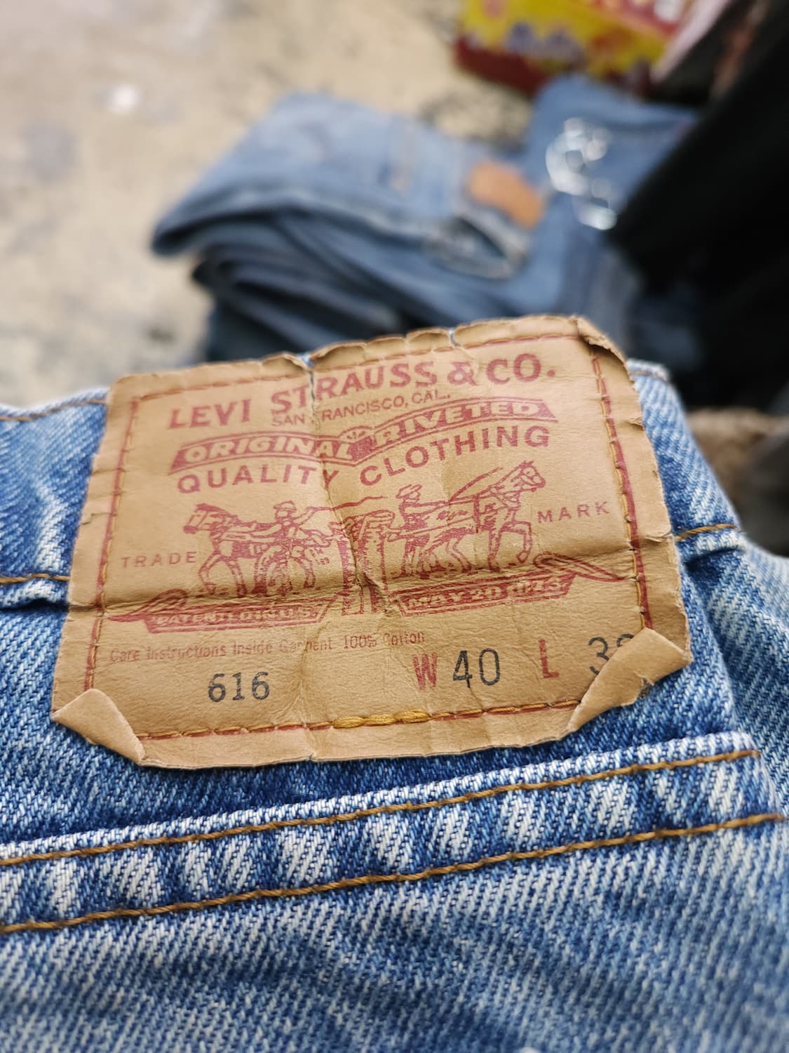 리바이스 90s 616 테이퍼드핏 데님팬츠 빅사이즈

 상품이미지7