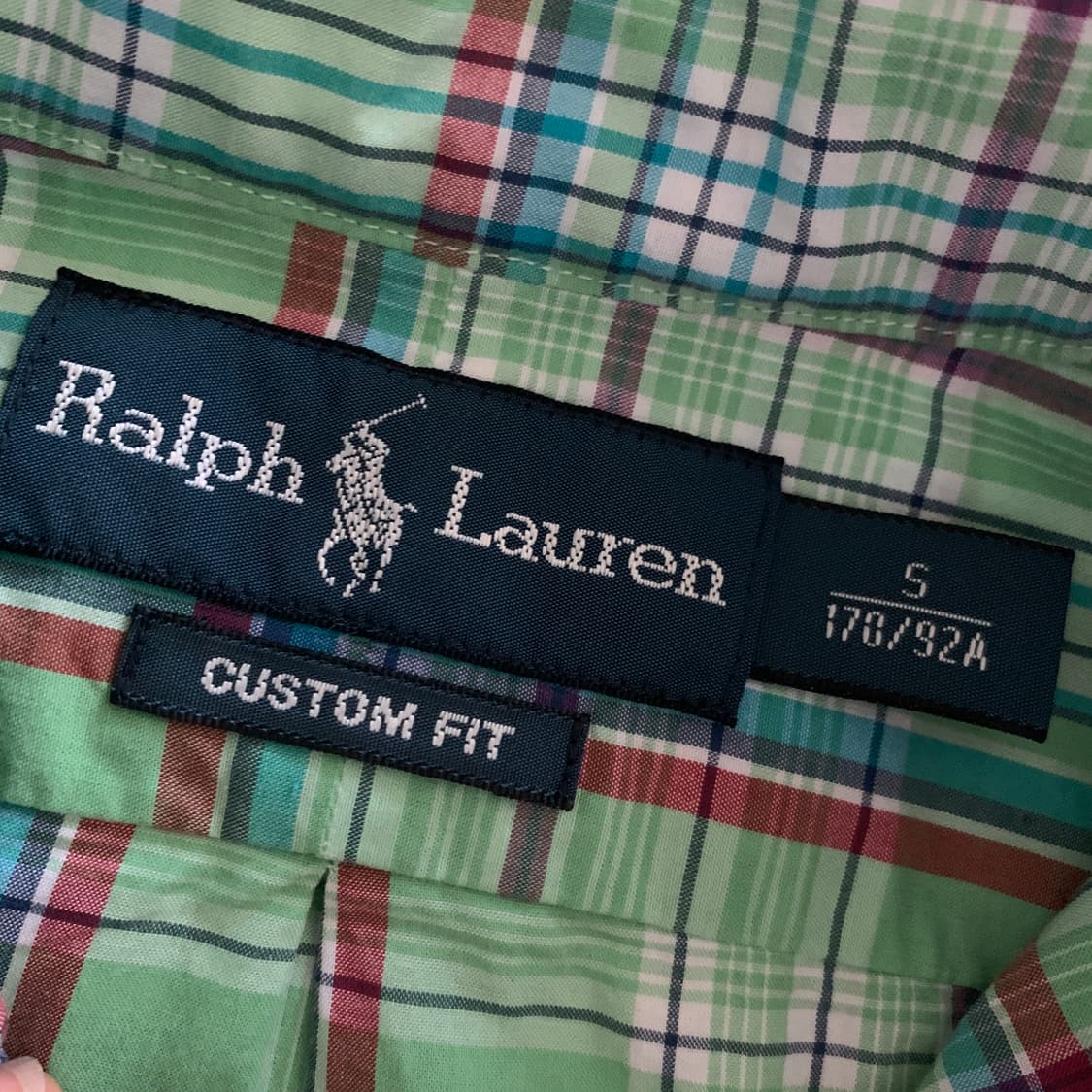 폴로 랄프로렌 커스텀핏 체크 셔츠 [새상품] 상품이미지4