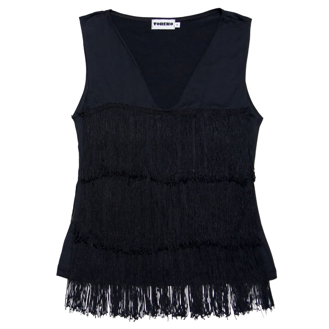 Black Fringe Sleeveless 상품이미지1