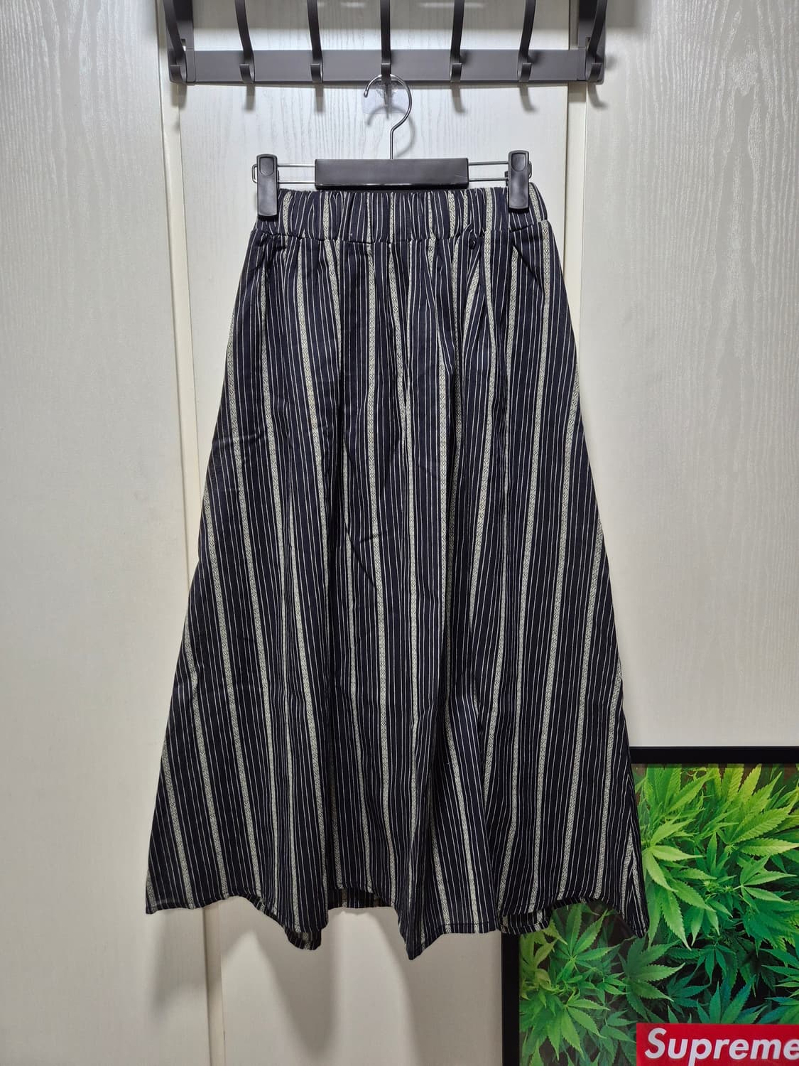 (세일)(새상품)스트라이프 끈나시 스커트 투피스 세트 상품이미지10