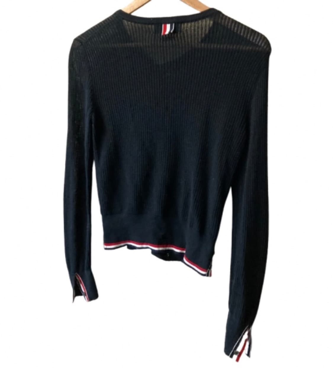 톰브라운 블랙 니트 가디건 상품이미지1