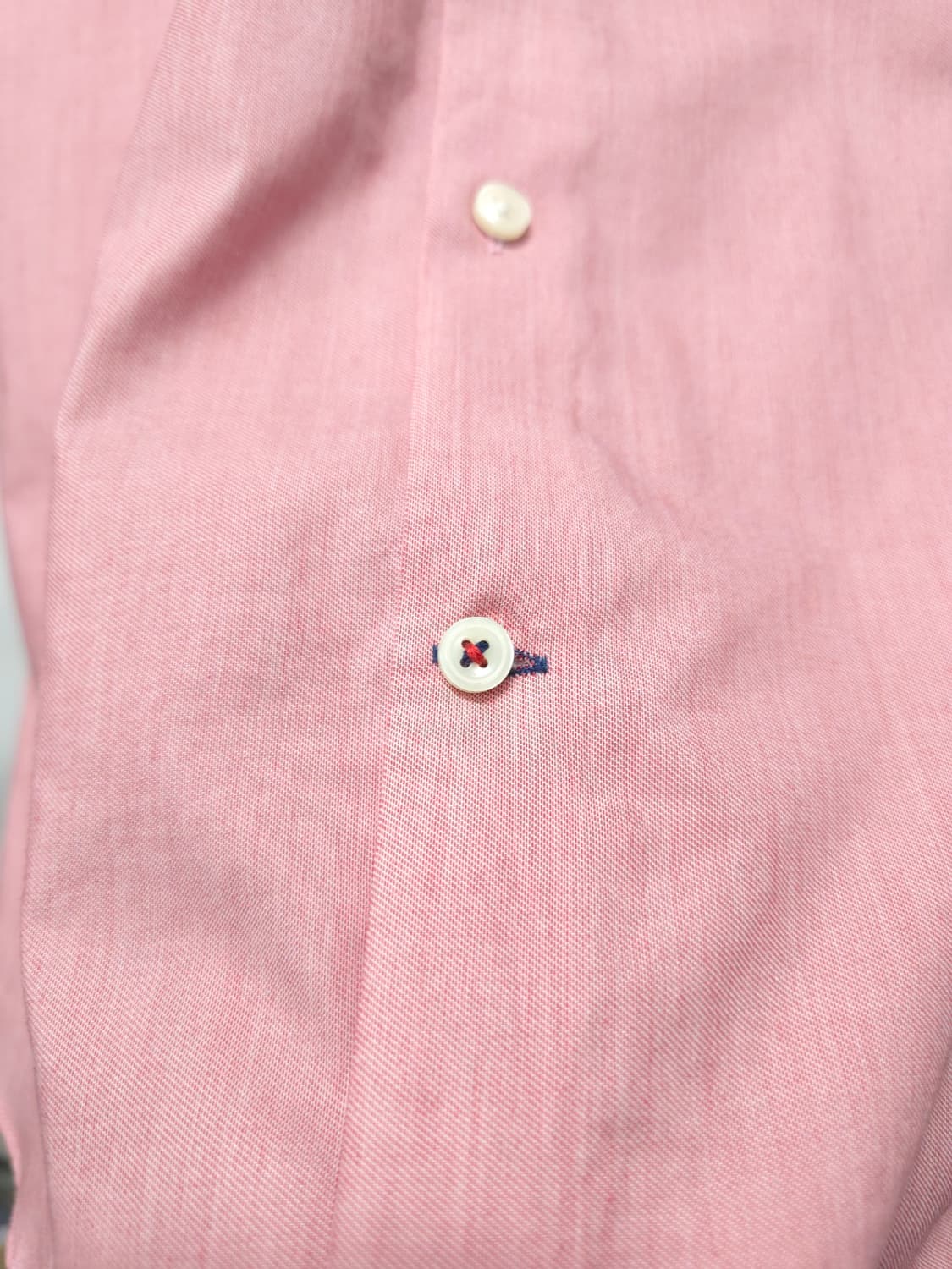 타미힐피거 THFLEX 수피마 슬림핏 스트레치 셔츠 (핑크/95) 상품이미지3