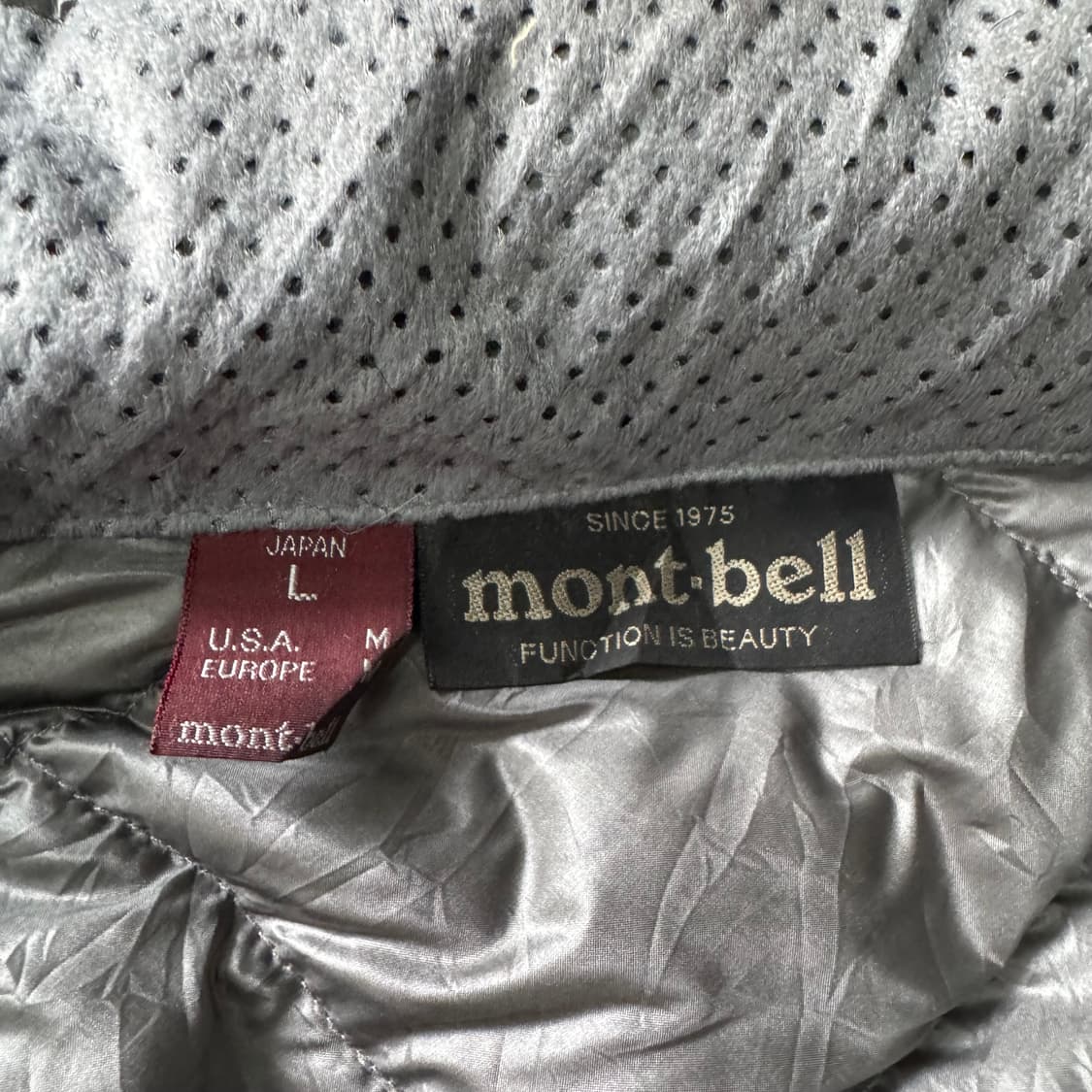 [M~L] Montbell 몽벨 경량 후드 패딩 자켓 상품이미지9
