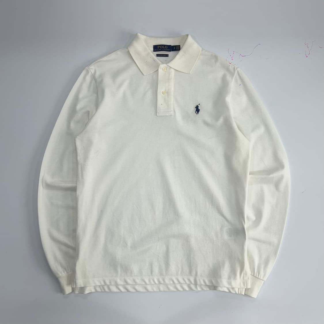 Polo 네이비 포니 아이보리 카라티 상품이미지3