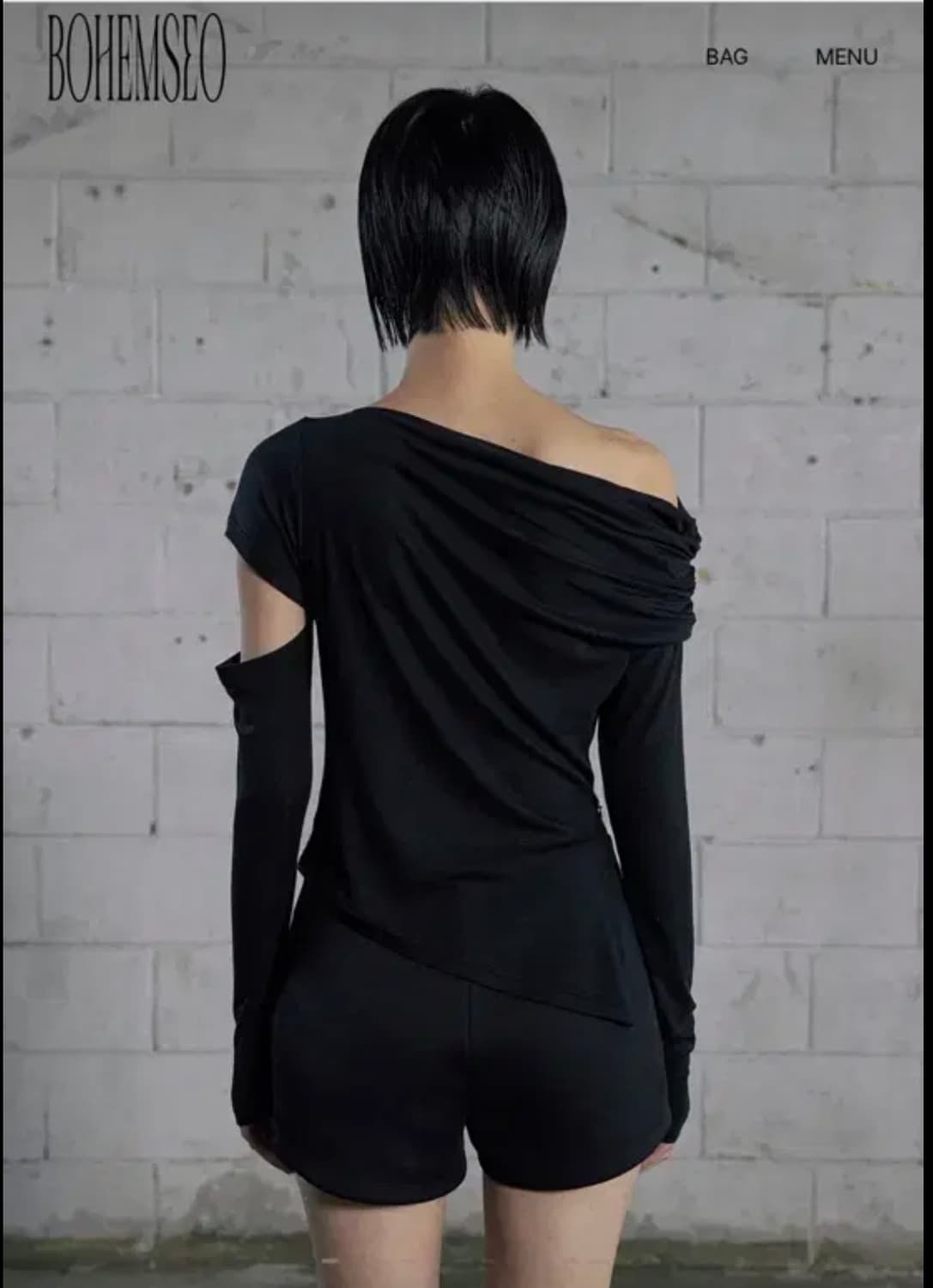새상품)보헤미안서울 SHIRRING ONE-SHOULDER T 상품이미지2