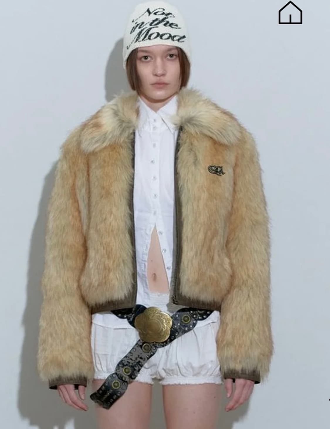 스컬프터 퍼 Faux fur grizzly jacket natural  상품이미지1