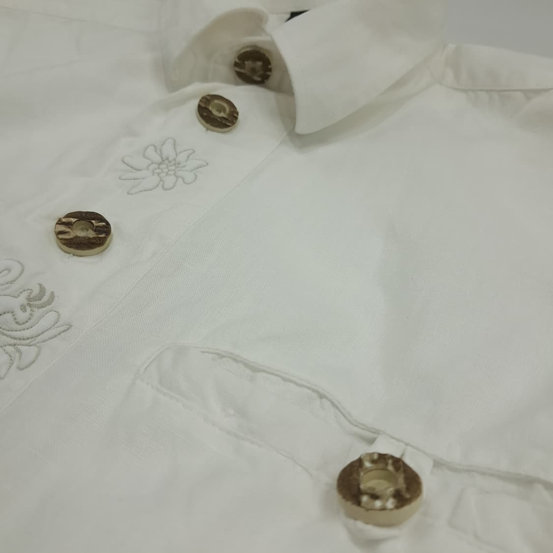 Co471 L Seammenschmid 독일 트라흐텐 린넨 바바리안 셔츠 상품이미지4