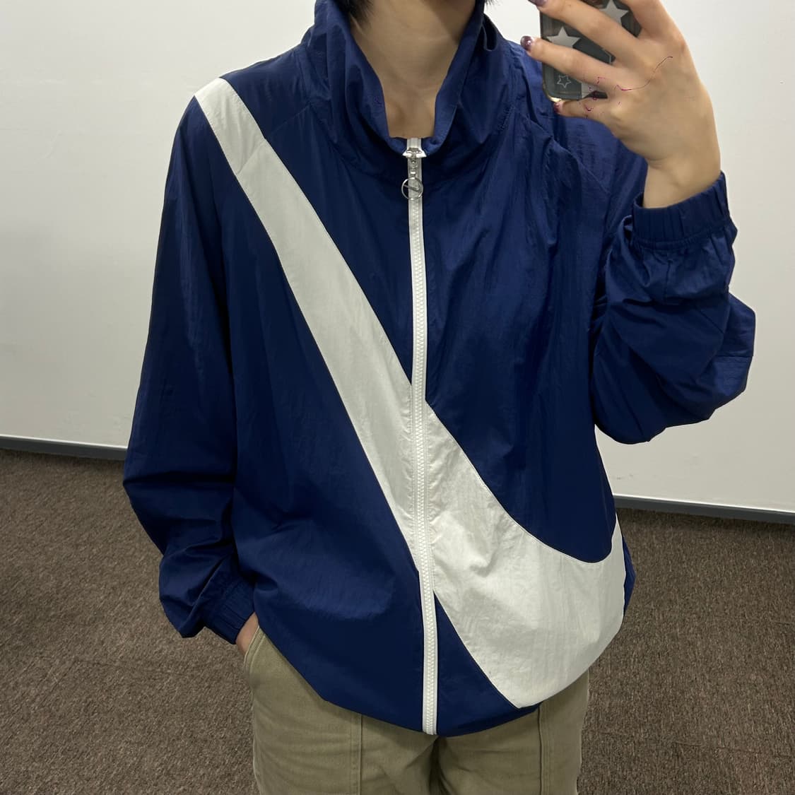 Nike 나이키 네이비 빅스우시 바람막이 상품이미지2
