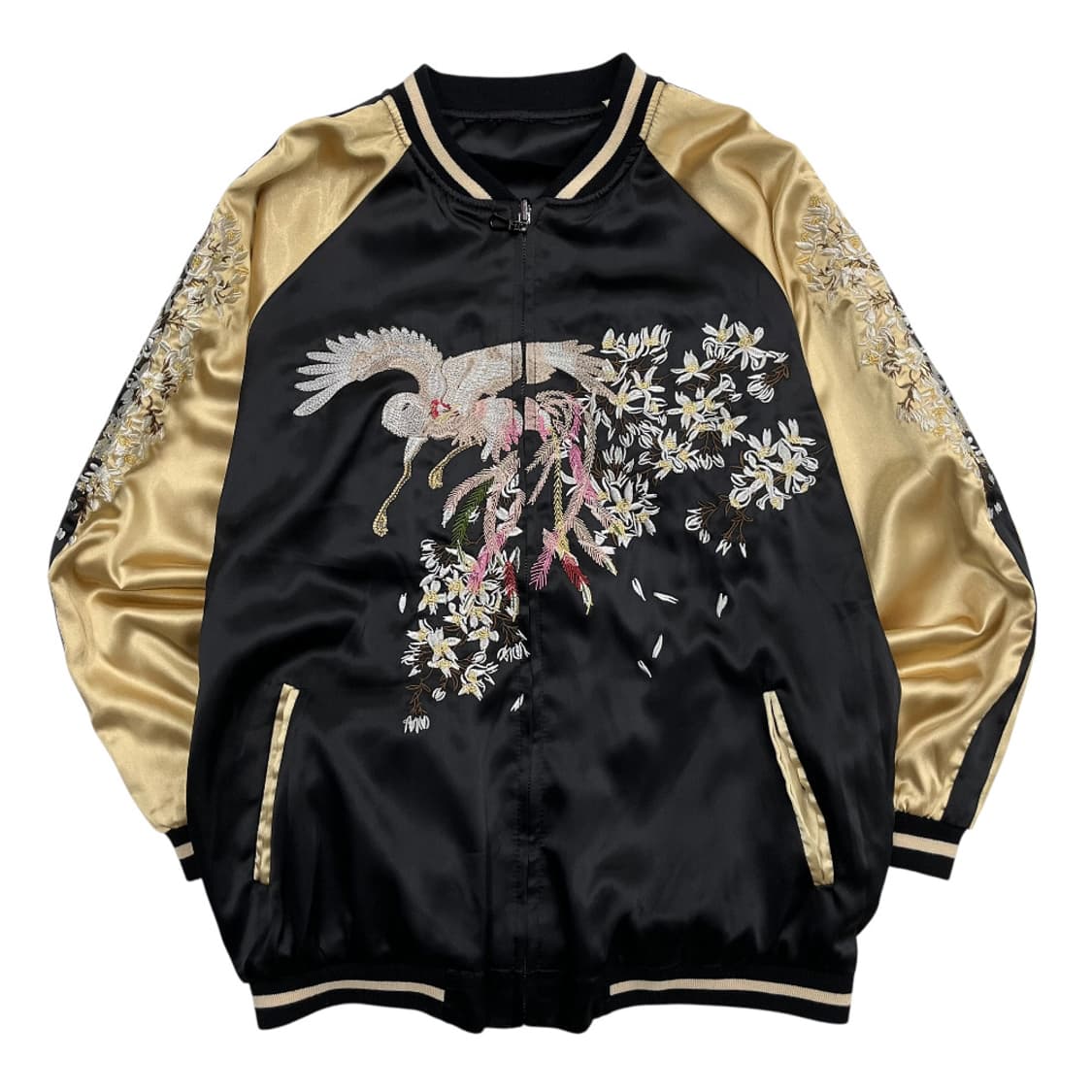 japan 블랙 오리엔탈 자수 스카쟌 상품이미지5