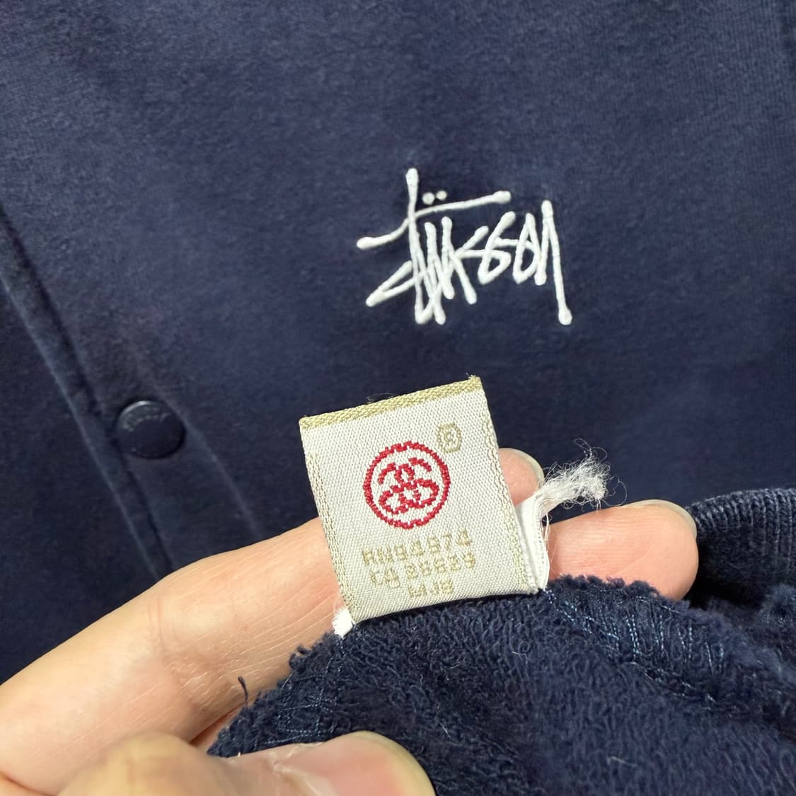 M 스투시 Stussy 00s 코튼 바시티 스타디움 점퍼 자켓 상품이미지5
