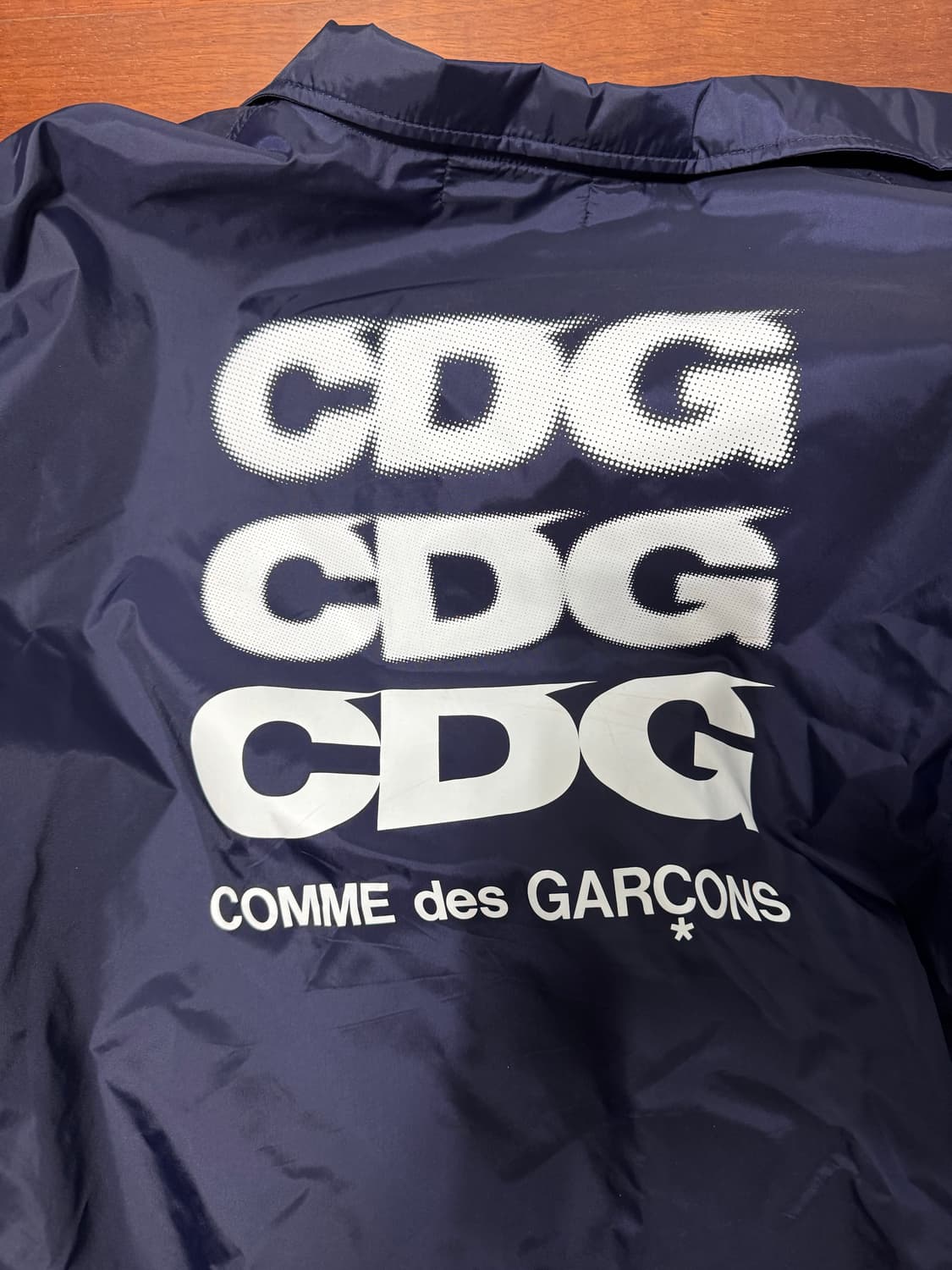 CDG 로고 코치자켓 네이비 L 상품이미지4