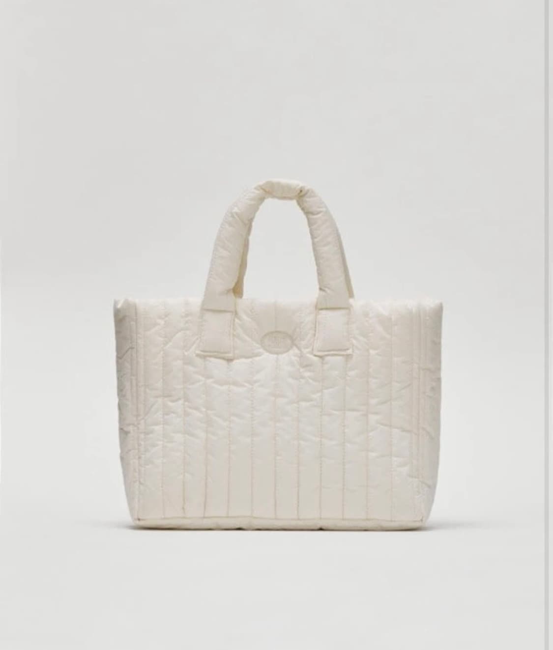 시엔느 패딩 토트백 크림 상품이미지1