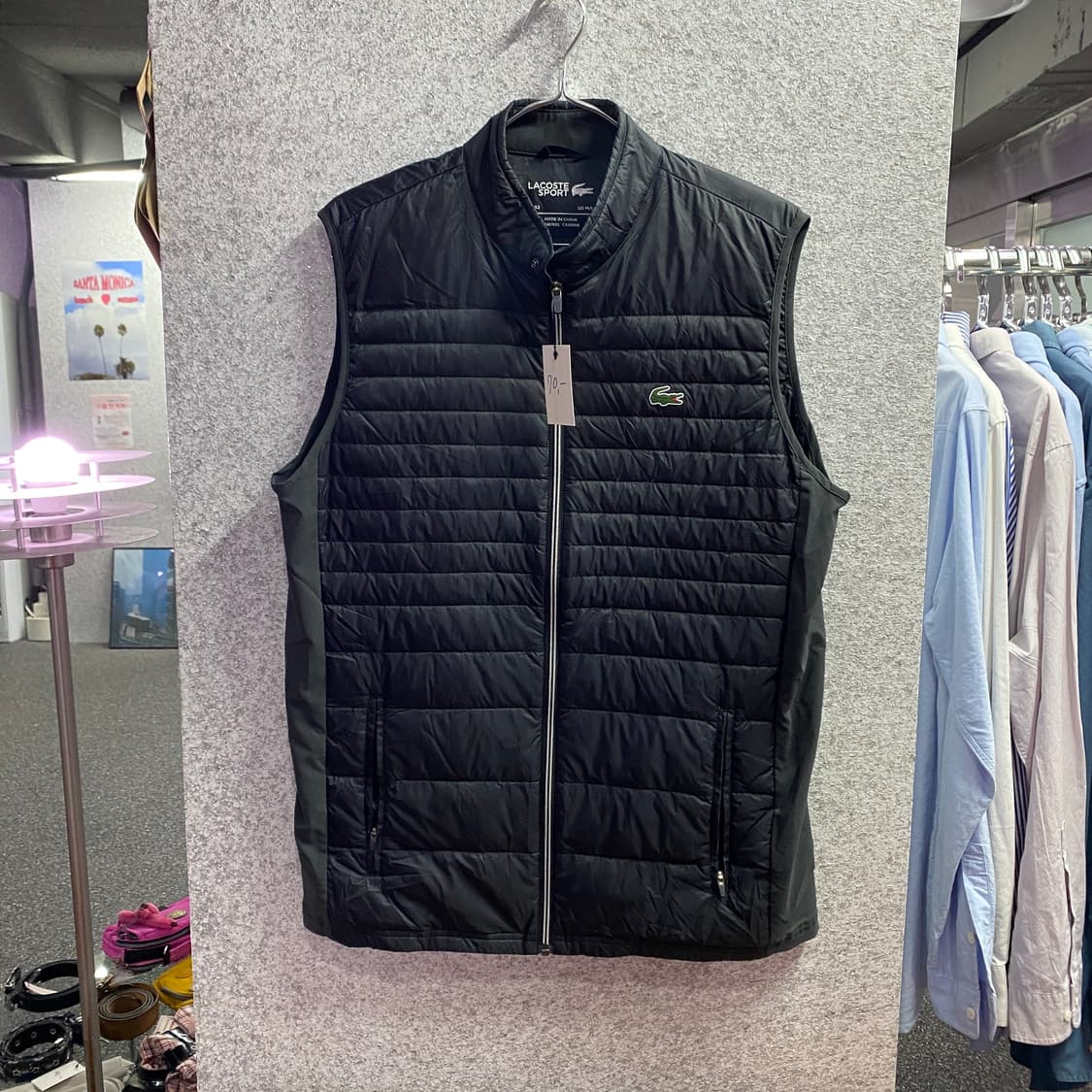 라코스테 스몰로고 나일론 경량 베스트 b3374 상품이미지2